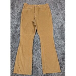 Levis 725 High Rise Bootcut Pants Womens 32x30 Tan Corduroy Stretch Flare Cowboy